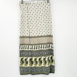 Wet Seal Vintage 90s Y2K Boho Cotttagecore Resortwear Floral Wrap‎ Maxi Skirt M